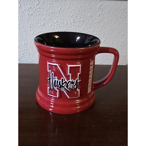University Of Nebraska Cornhuskers 12 Ounce Coffee Mug Huskers NCAA Red 3D - Picture 1 of 4